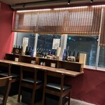 楽土 - 窓側カウンター席