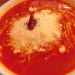 スパゲッティー専科 はらっぱ - 赤唐辛子とにんにくのトマトソース（生麺・普通）