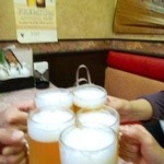 中国料理 香来 - 先ずは乾杯。