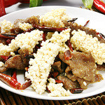 Stir-fried beef and mustard