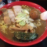 一条流がんこ総本家分家四谷荒木町 - 毛がにのラーメン（大盛り）