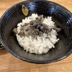 らーめん 八芯 - 鶏炭火ゆずこしょう追い飯