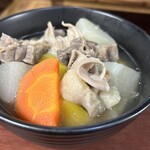 炭火焼肉いちゃりば兄弟 - 牛汁サービス