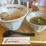 ベリーグッド麺 - ベリーグッド麺 味玉つけめん（麺:並） 〆ご飯