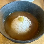 ベリーグッド麺 - ベリーグッド麺 味玉つけめん（麺:並） 〆ご飯