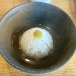 ベリーグッド麺 - ベリーグッド麺 味玉つけめん（麺:並） 〆ご飯