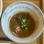 ベリーグッド麺 - ベリーグッド麺 味玉つけめん（麺:並） 〆ご飯