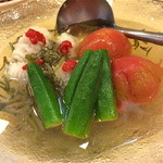 Hida - 【夏】ハモとオクラの冷製トマト出汁