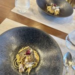 ビストロスリール - 鮎とゴーヤのパスタ