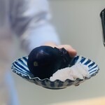 てんぷら てらおか - 食材の御披露目：4回目　　　　　　　　　　　　　　　京都産丸茄子、天草産鱧