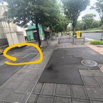 らーめん菊 - 手前のPだけ道路でなくても切り返し出来ます