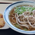 いきいきうどん - かけそば（中）＆とり天
