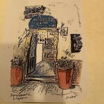 ビストロ・ラ・クッチーナ - メニューに描かれていた絵1