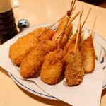 男はつらい - 2025年７月　串カツ盛り合わせ