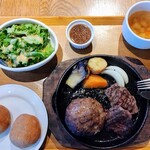 窯焼きバーグ 五十八 - 窯焼きスタンダードハンバーグ＆牛ハラミステーキ