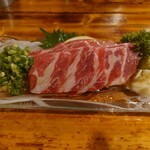 ジンギスカン バル マルマサ - ラム肉の刺身①