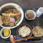 たつ - 料理写真:きしめん定食海老天トッピング