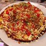 ポジティブ居酒屋 思いやり - お好み焼きハーフサイズ 500円(税別)