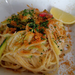 Hearty Cafe - カラスミとシラスのパスタ