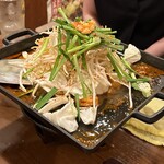 元祖台湾もつ鍋仁 - 鉄板ホルモン焼きセット
