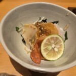 すしやのたい悟 - 赤貝、帆立貝、つぶ貝の酢の物