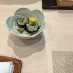 すし中村 - イワシのなめろう巻