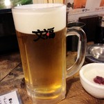 串焼 文福 - 生ビール