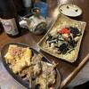 ゆうなんぎい - いかすみ焼きそばと天ぷら盛り合わせ