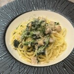 トラットリア セレーナ - 鶏肉とほうれん草のクリームソースパスタ