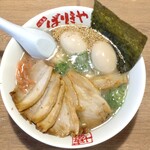 八番山ばりきや 安中店 - 『特製長浜屋台ラーメン』。コクがあり、細麺と合う。