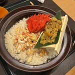 北の庵なごみ - 花咲蟹とバフンウニの炊き込みご飯