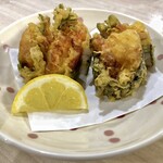 旬菜和味 - 蓮根と海老挟み揚げ