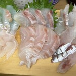 神山鮮魚店 - 白身魚の盛り合わせ