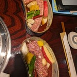 游玄亭 新宿 - 壺づけのカルビとはらみ