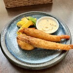 バルバルキッチンアメリ - ランチ：エビカツ＆有頭海老フライ盛合せ盛合せ(¥1,400)