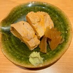 すしやのたい悟 - 鮟肝奈良漬さんでーす。①