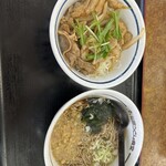 山田うどん - 生姜焼き丼セット
