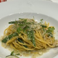 リストランテ アクアパッツァ - 北海道産つぶ貝、ライム、タリオリーニ