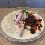 らーめんMAIKAGURA - 季節限定 冷製クリーム豆乳辣麺 1650円！