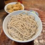 巴屋 - 冷かけそば  豚キムチごはん