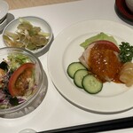 中国料理 四川 - 四川セットの棒棒鶏、サラダ、搾菜