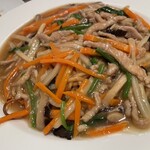 中国料理 四川 - 豚肉細切り入り焼きそば