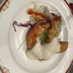中国料理 四川 - 朱雀コースの大海老マヨソース