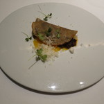 フロリレージュ - 利尻昆布のソース 夏鹿のガレット、うずらの卵と2