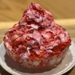 【夏季限定】苺氷（いちごおり） ※苺１００％の贅沢なかき氷