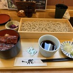 つくば蕎麦物語 - 小鰻丼と十割そばのセット（そば大盛り）