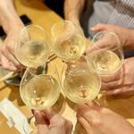 すしやのたい悟 - ブルゴーニュ・アリゴテで乾杯