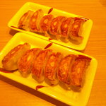 丸源ラーメン - 肉そばつけ麺 大盛り 麺かため ＆ 丸源餃子 6個 ＆ カップソフト バニラ