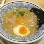 丸源ラーメン - 肉そばつけ麺 大盛り 麺かため ＆ 丸源餃子 6個 ＆ カップソフト バニラ