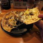 たつや - 挽肉とコーンのカレー風味ピザ 380円